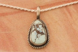 Genuine Golden Hill Turquoise Sterling Silver Pendant